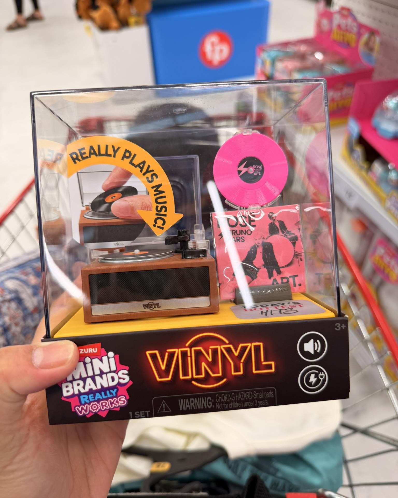 Mini vinilo de APT. (ROSÉ y Bruno Mars) de Mini Brands Really Works Vinyl encontrado en tienda real