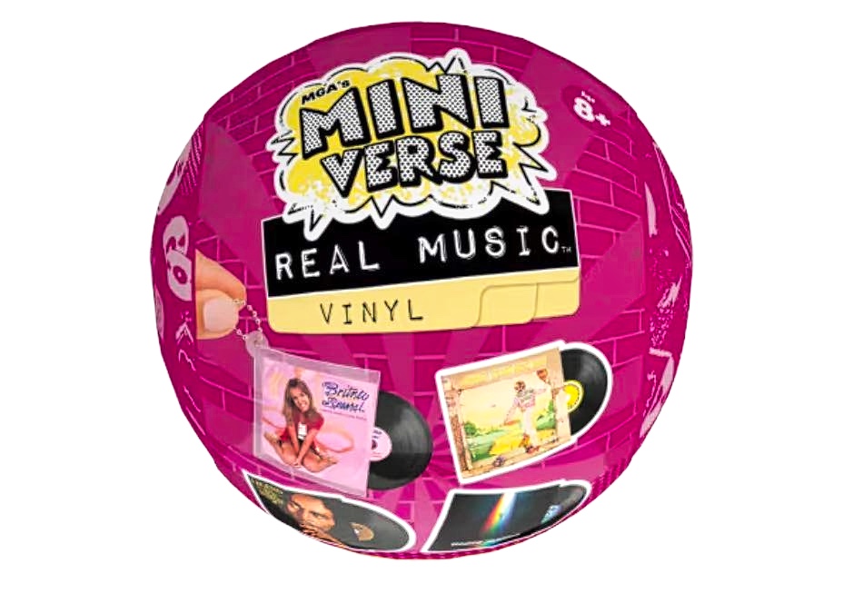 Bola Miniverse Real Music con vinilo en miniatura - checklist interactiva para coleccionistas