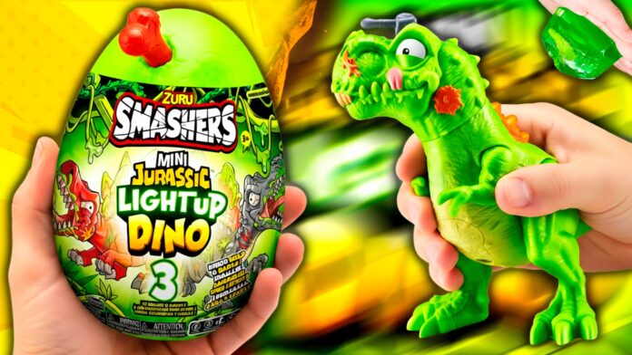 ¿MINI DINO RADIOACTIVO? ☢️💡 Encontramos al T-Rex con LUZ en Smashers Jurassic Light Up