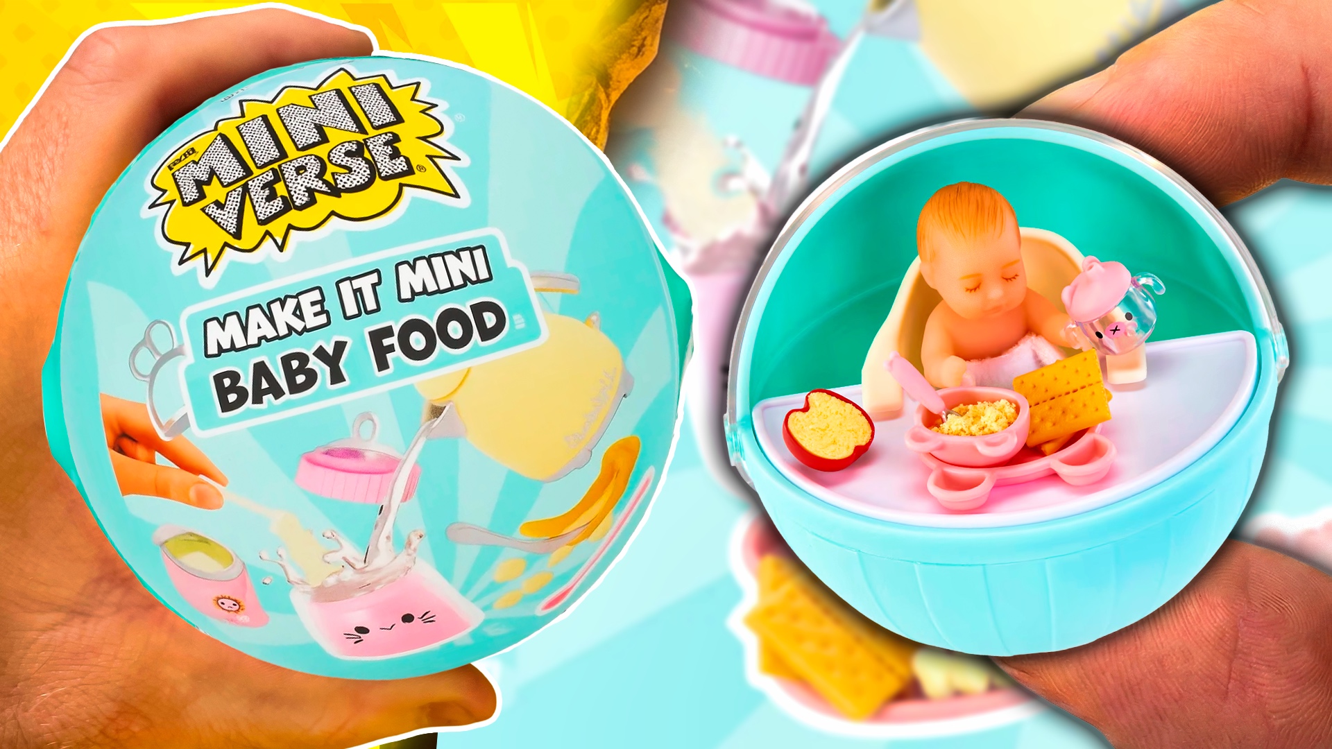 Miniverse Real Baby Nurturing - cápsula con bebé silicona y accesorios de cuidado