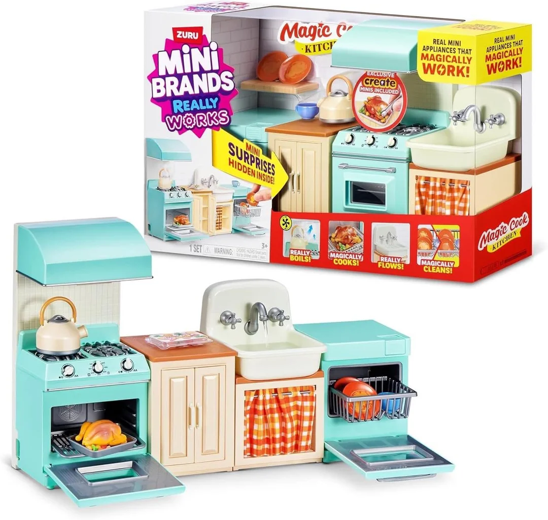 Mini Brands Really Works Magic Cook Kitchen Set (Playset)