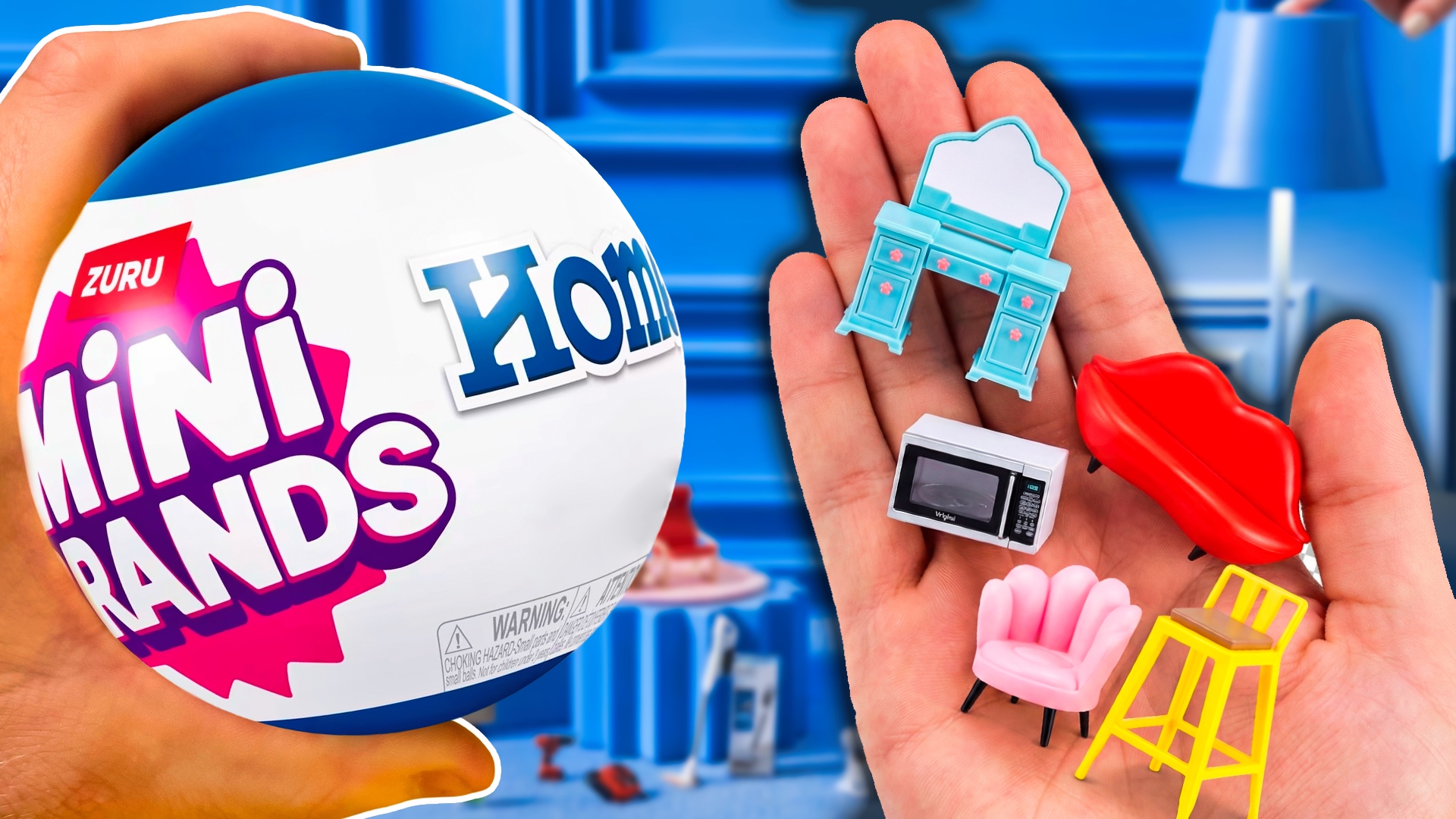 Mini Brands Home de Zuru: cápsula con minis de decoración del hogar y electrodomésticos en miniatura a escala dollhouse