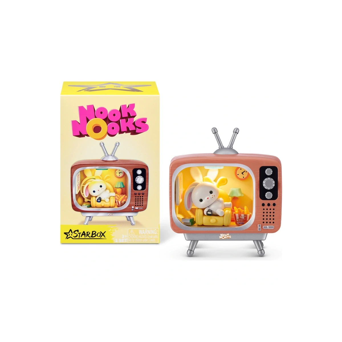 ZURU Starbox Nook Nooks Series 1 — blind box con mini hogar de luz LED y animal coleccionable