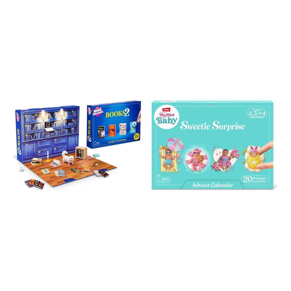 Calendarios de adviento de ZURU 2026: Mini Brands Books S2 y My Mini Baby Sweetie Surprise, ya en Amazon.es