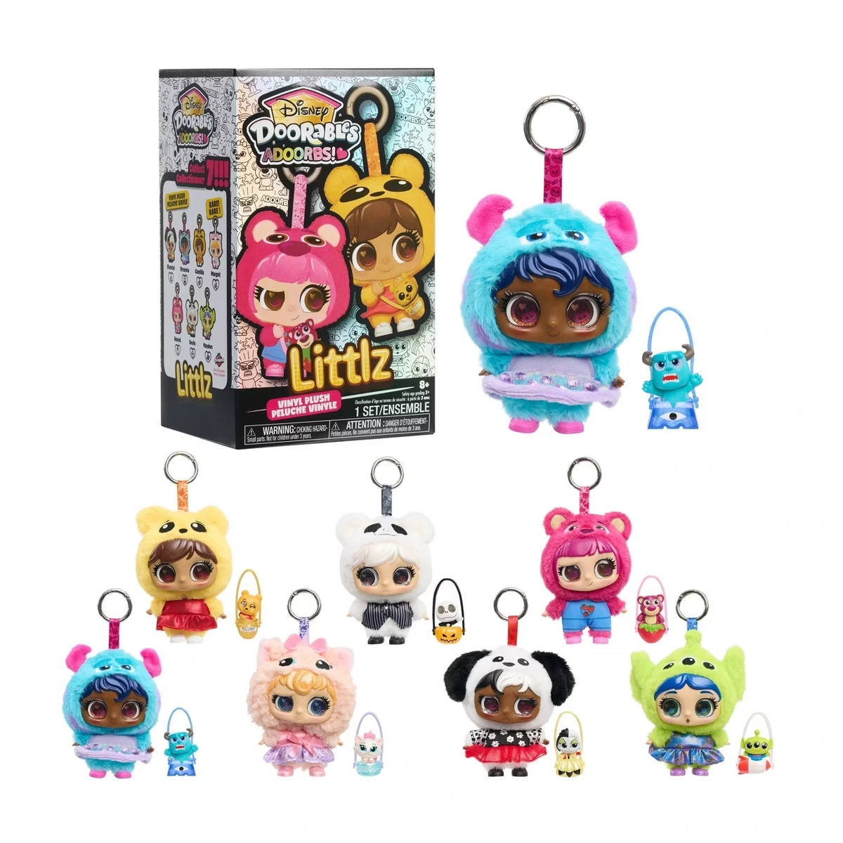 Disney Doorables ADOORBS! Littlz Vinyl Plush Clip-On