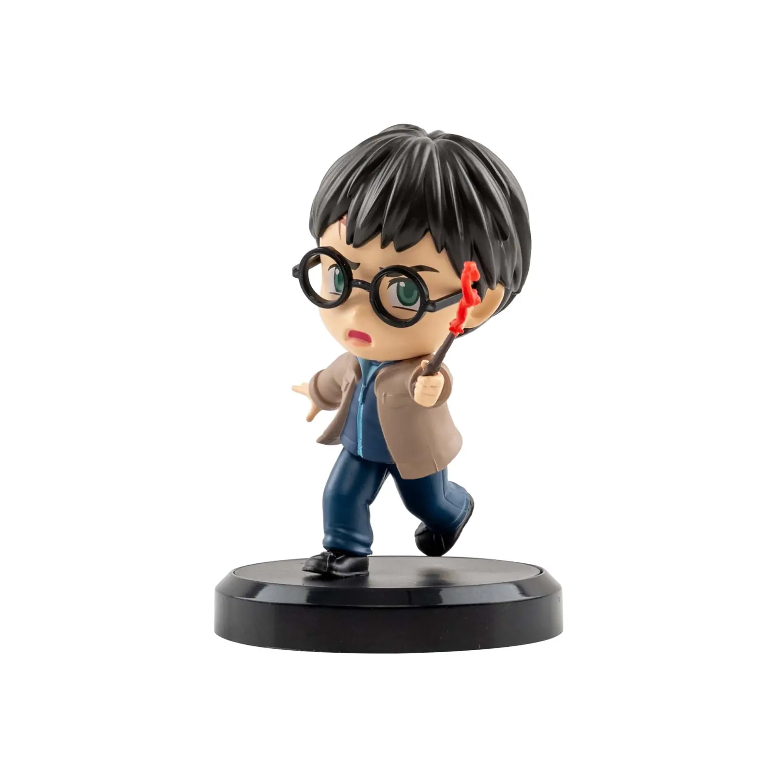 Figura chibi de Harry Potter lanzando un hechizo, de la colección Hero Box Wizards Series