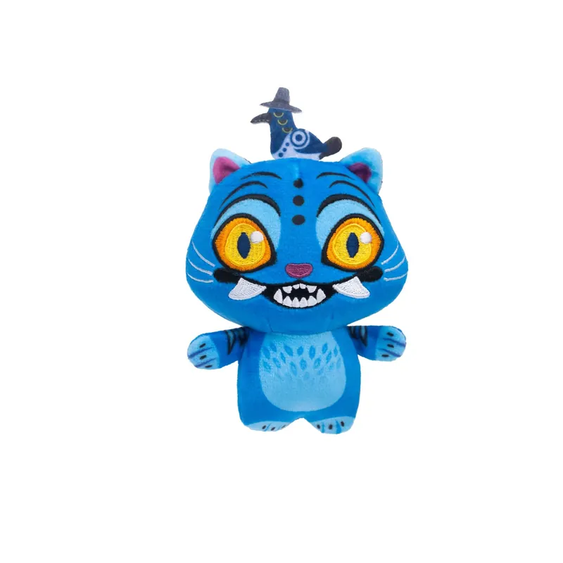 Peluche de Derpy el tigre azul con Sussie Bird de los KPop Demon Hunters Mini Ramyeon Cups