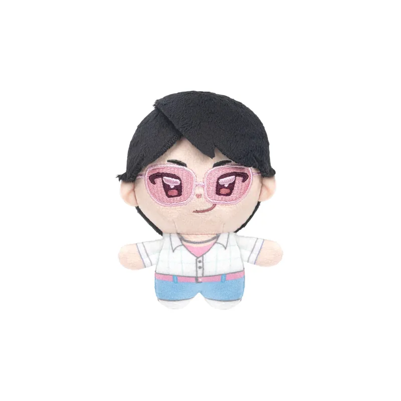Peluche de Jinu con gafas rosas de los KPop Demon Hunters Mini Ramyeon Cups