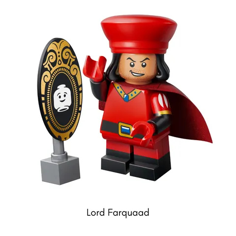 Minifigura de Lord Farquaad con el Espejo Magico de la serie LEGO Minifigures Shrek 71053