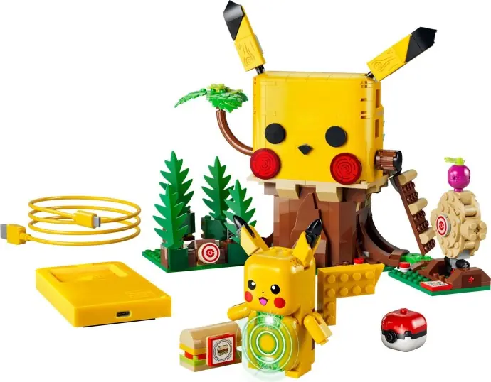 LEGO SMART Play Casa de Entrenamiento con Pikachu, el set Todo en Uno con Ladrillo SMART (72164)