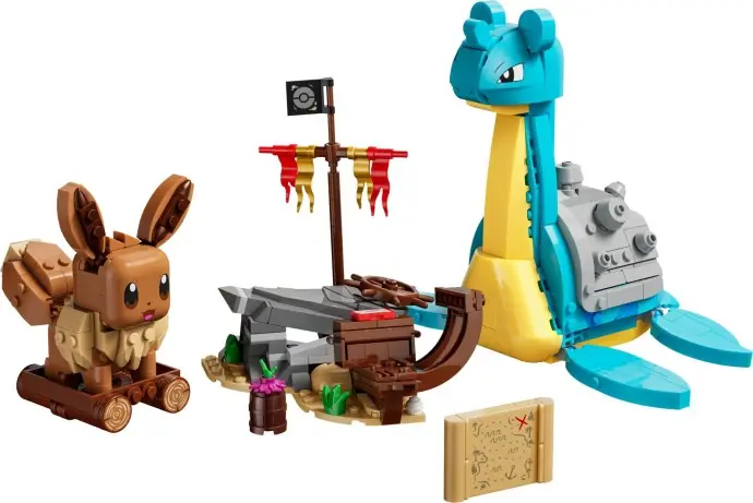 LEGO SMART Play Eevee y Lapras buscando un tesoro (set 72162)
