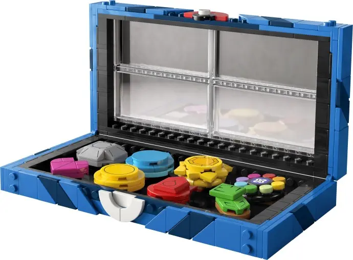 Caja LEGO con las ocho Medallas de Gimnasio de Kanto extraíbles (set 40892)