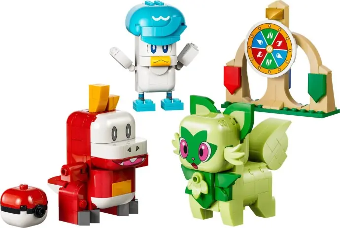 LEGO SMART Play combate de Sprigatito, Fuecoco y Quaxly (set 72158)
