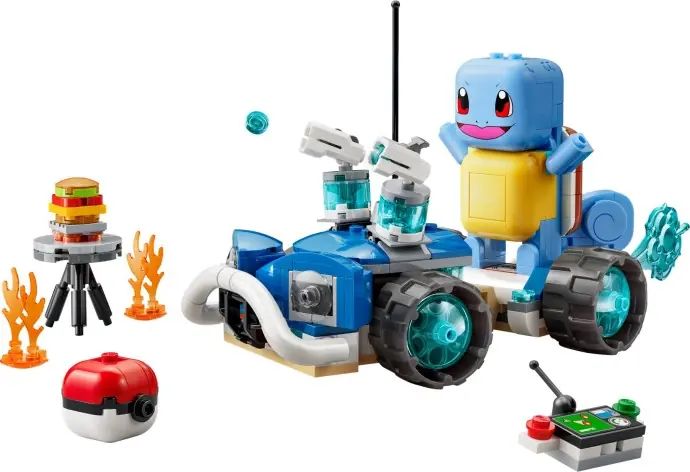 LEGO SMART Play Squirtle en el buggy del Entrenador (set 72156)