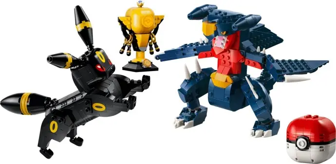 LEGO SMART Play Umbreon contra Garchomp en combate de campeonato (set 72165)
