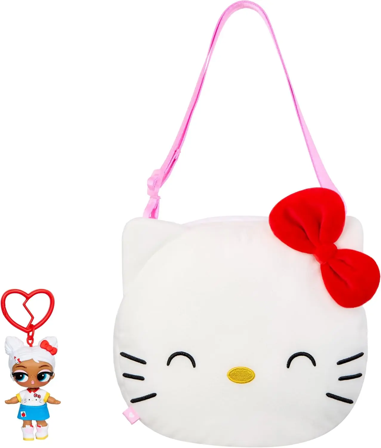 Bolso BIG Reversible Plush de Hello Kitty con su Tot Hello Kitty QT