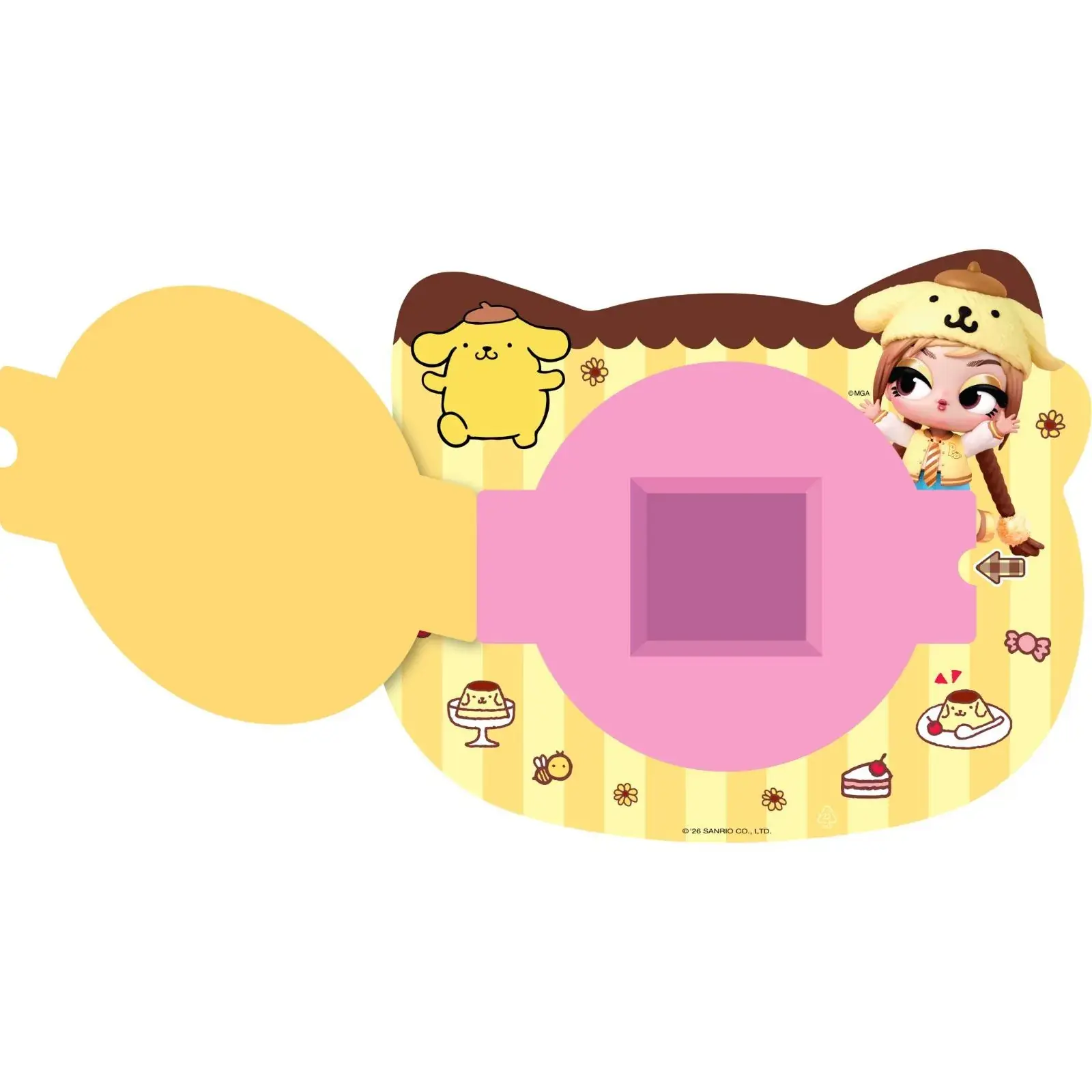 Capa temática de Pompompurin del Bigger Surprise de L.O.L. Surprise Loves Hello Kitty