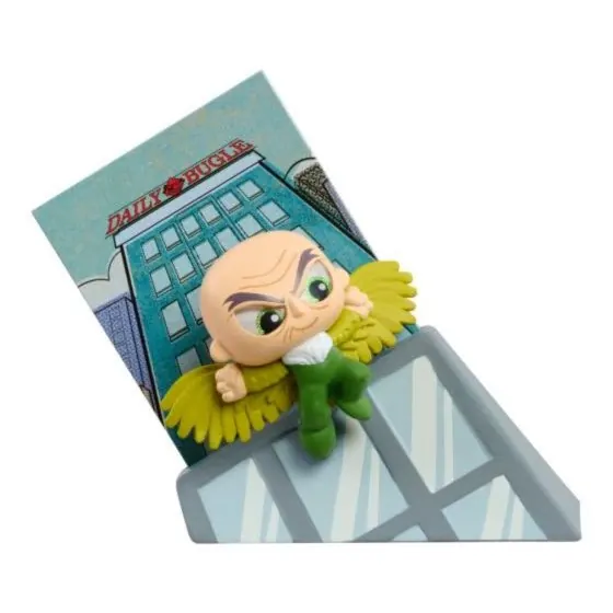 Minidiorama del Buitre de Marvel Doorables The Amazing Spider-Man con base de azotea y panel del Daily Bugle
