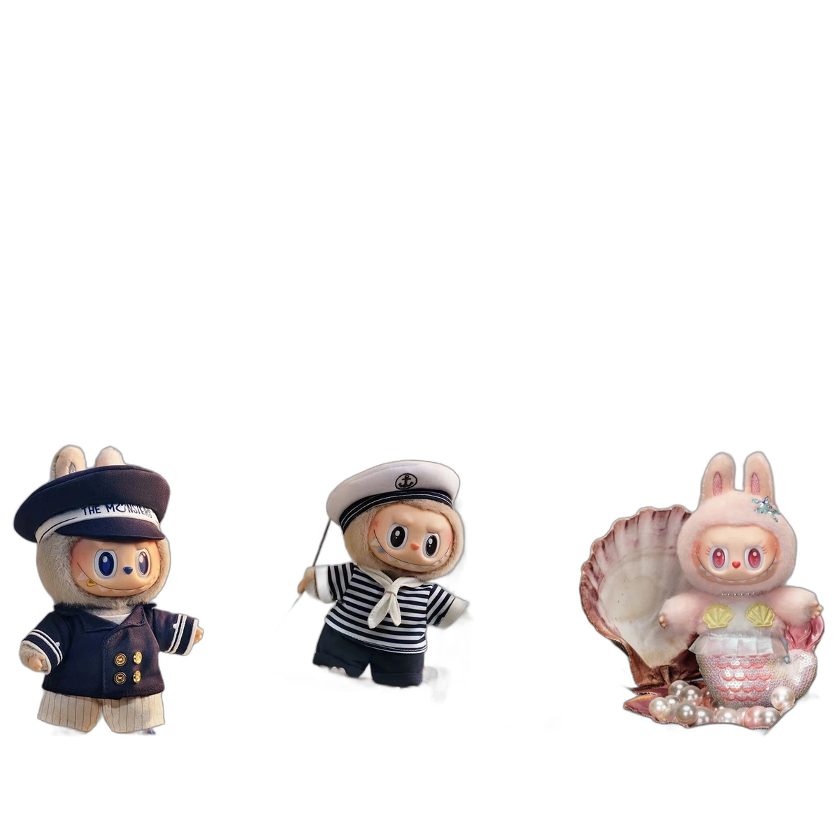 Captain LABUBU, Sailor LABUBU y Mokoko Mermaid de la serie De Vliegende