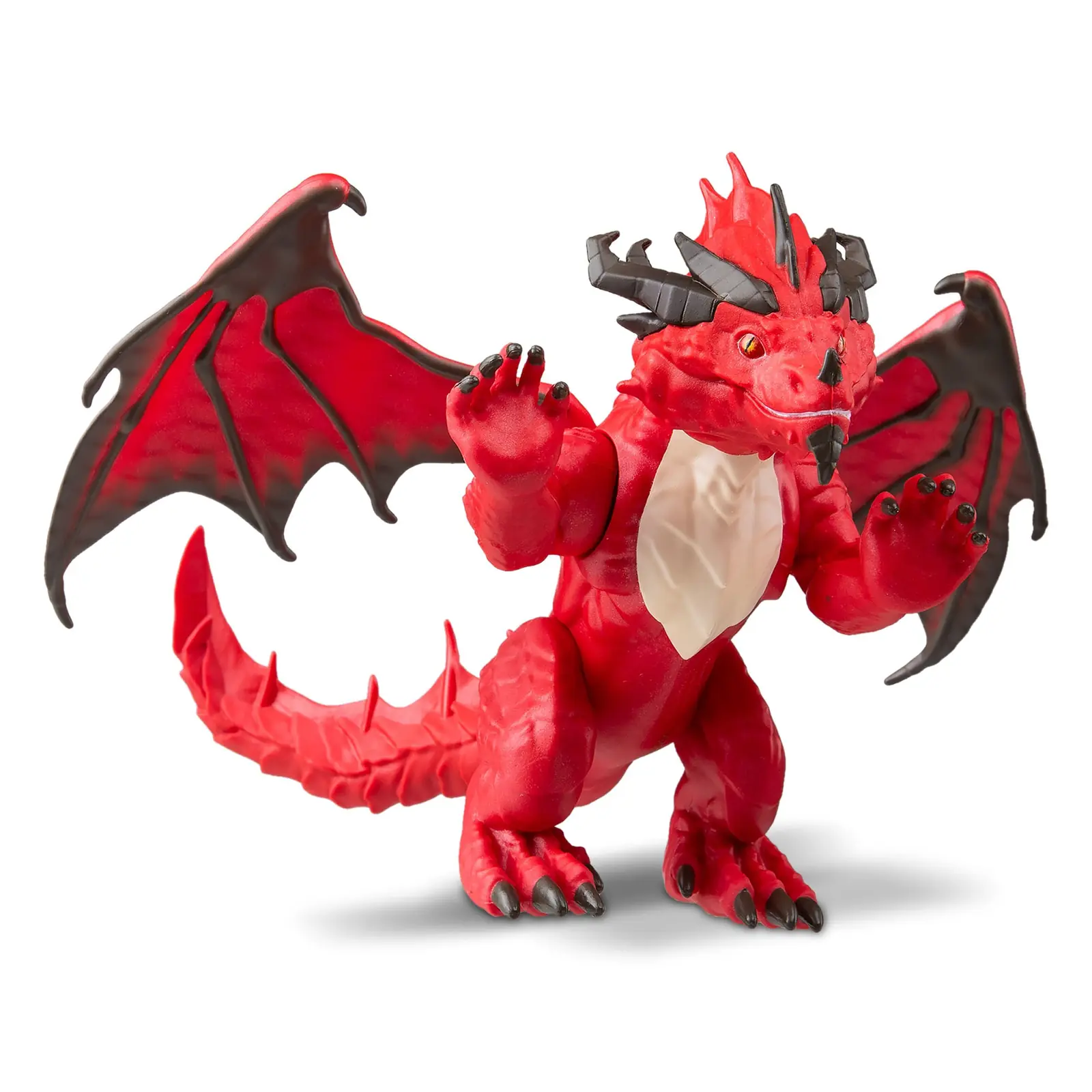 Red Dragon de Questers montado, de pie y con las alas abiertas