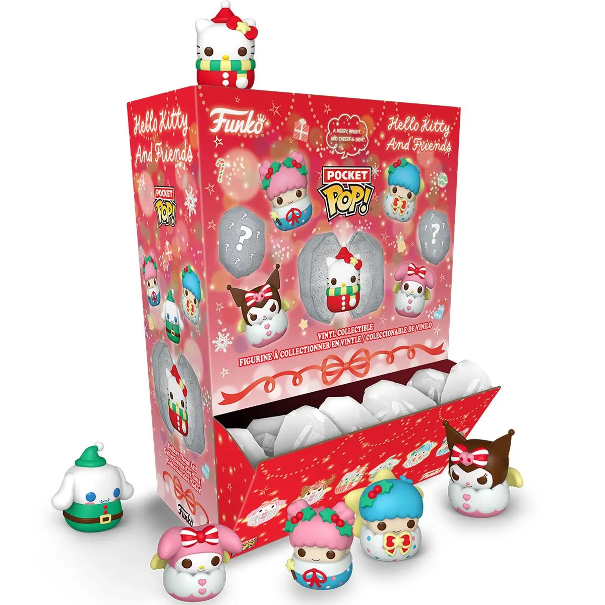 Display PDQ de 12 cápsulas Funko Pocket Pop Snowballs de Hello Kitty and Friends