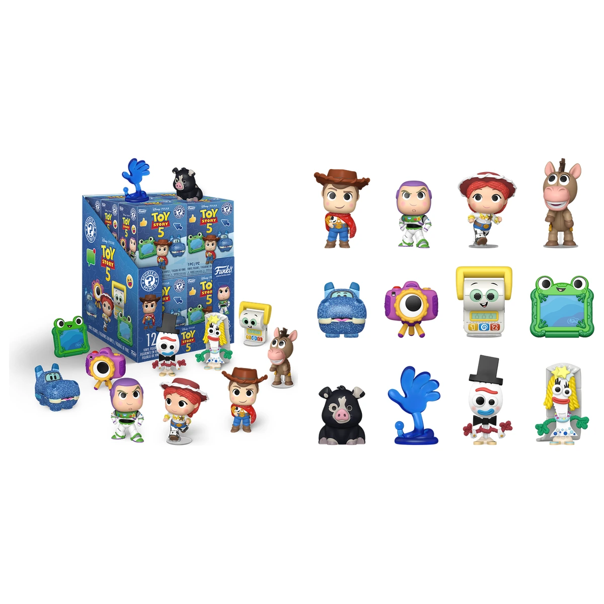 Funko Toy Story 5 Mystery Minis: display de 12 cajas ciegas y las 12 figuras de vinilo de la colección