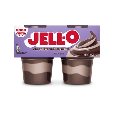 Jello Chocolate Vanilla Swirls