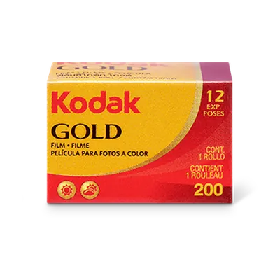 Caja de película Kodak Gold 200
