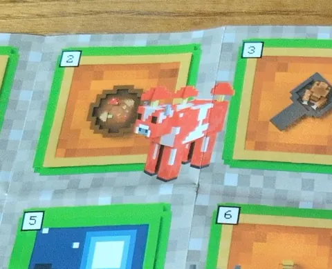 Receta Mushroom Stew con Mooshroom del checklist de Miniverse Minecraft Series 2