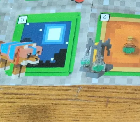 Receta Wolf del checklist de Miniverse Minecraft Series 2