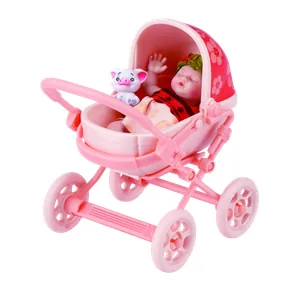 Set Moana Stroller de My Mini Baby Disney con el carrito coral y la mascota Pua