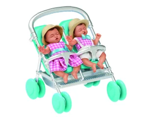 Silla de gemelos verde de My Mini Baby Serie 2 de ZURU