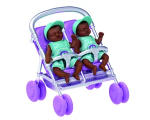 Silla de gemelos morada de My Mini Baby Serie 2 de ZURU
