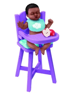 Hamaca de comer morada de My Mini Baby Serie 2 de ZURU