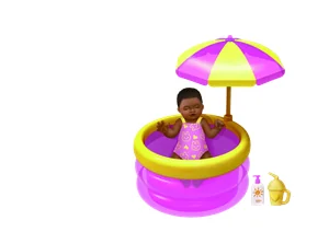 Piscina hinchable rosa de My Mini Baby Serie 2 de ZURU