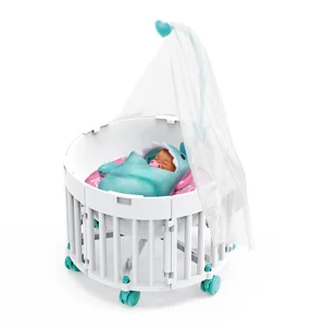 Cuna con dosel verde de My Mini Baby Serie 2 de ZURU