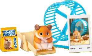 Hámster de My Mini Pets Serie 1 con su mini hogar y sus accesorios
