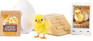 Pollito de My Mini Pets Serie 1 con su mini hogar y sus accesorios