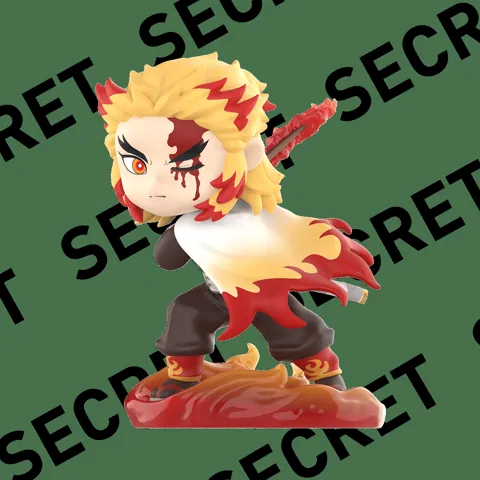 Figura de Kyojuro Rengoku de POP MART Demon Slayer Battle Series