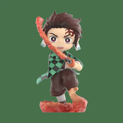 Figura de Tanjiro Kamado de POP MART Demon Slayer Battle Series
