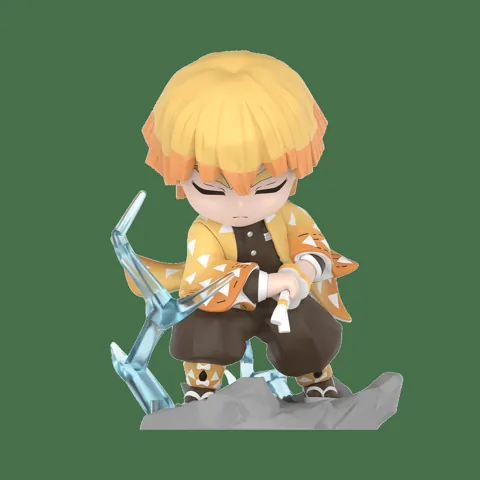 Figura de Zenitsu Agatsuma de POP MART Demon Slayer Battle Series