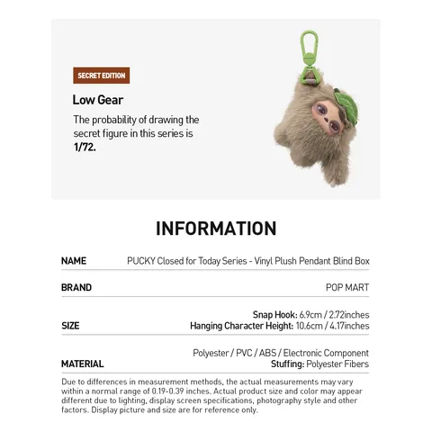 Peluche Dreamy Oinks de PUCKY Closed for Today Vinyl Plush Pendant