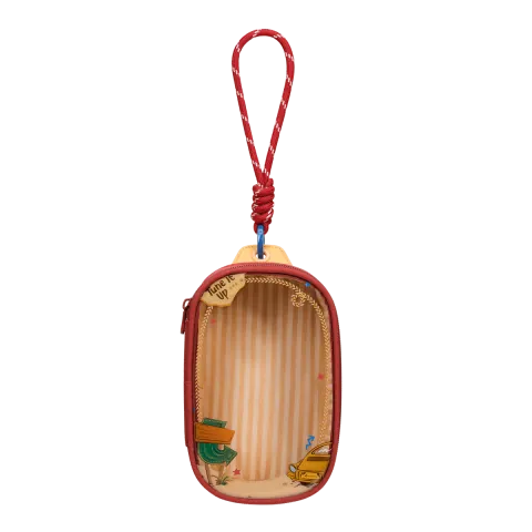 Bolsa Rock Highway de POP MART Retro FM en burdeos y rojo