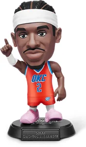 Figura de Shai Gilgeous-Alexander de ZURU NBA Ballers Serie 2 sobre fondo blanco