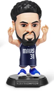 Figura de Klay Thompson de ZURU NBA Ballers Serie 2 sobre fondo blanco