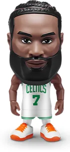 Figura de Jaylen Brown de ZURU NBA Ballers Serie 2 sobre fondo blanco