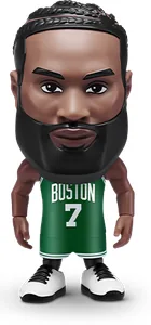 Figura de Jaylen Brown de ZURU NBA Ballers Serie 2 sobre fondo blanco