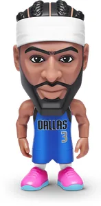 Figura de Anthony Davis de ZURU NBA Ballers Serie 2 sobre fondo blanco