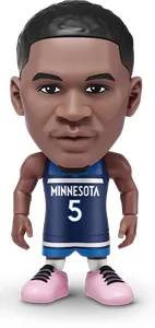 Figura de Anthony Edwards de ZURU NBA Ballers Serie 2 sobre fondo blanco