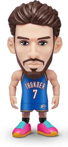 Figura de Chet Holmgren de ZURU NBA Ballers Serie 2 sobre fondo blanco